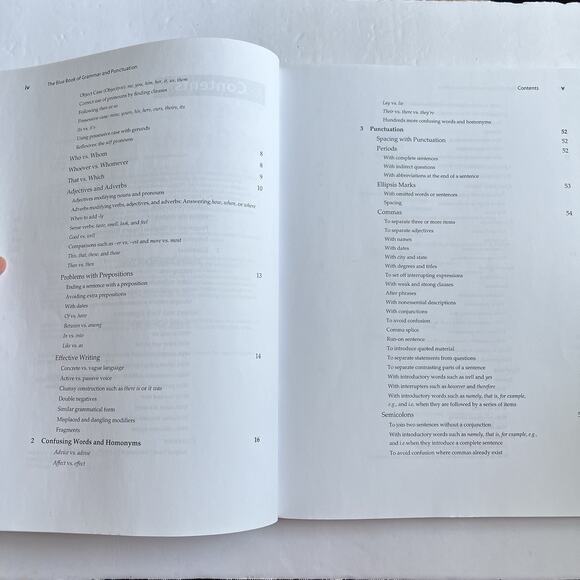The Blue Book of Grammar and Punctuation by Jane Straus Paperback Textbook - Picture 5 of 12